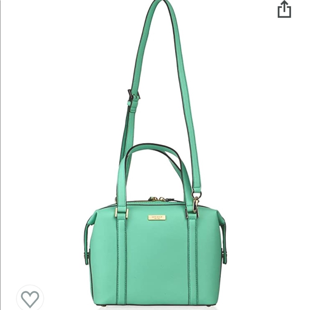Kate Spade Mint Green Saffiano Leather Purse Bag